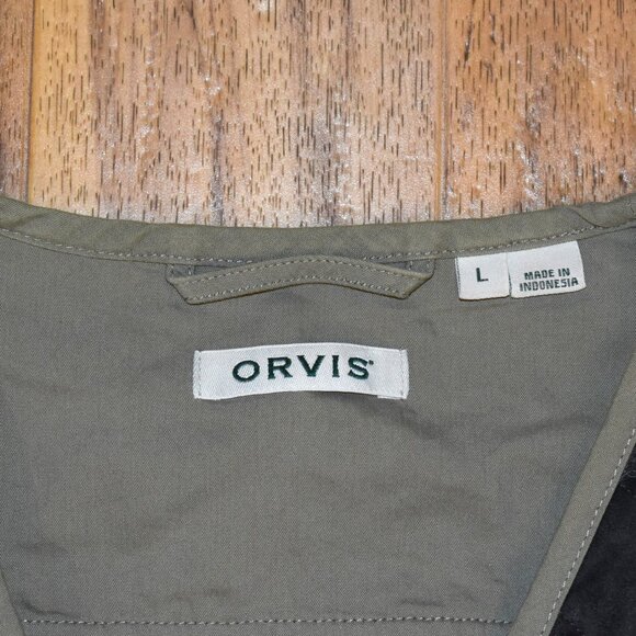 Orvis Upland Hunting Vest Sz LG Faux Suede - Picture 4 of 4